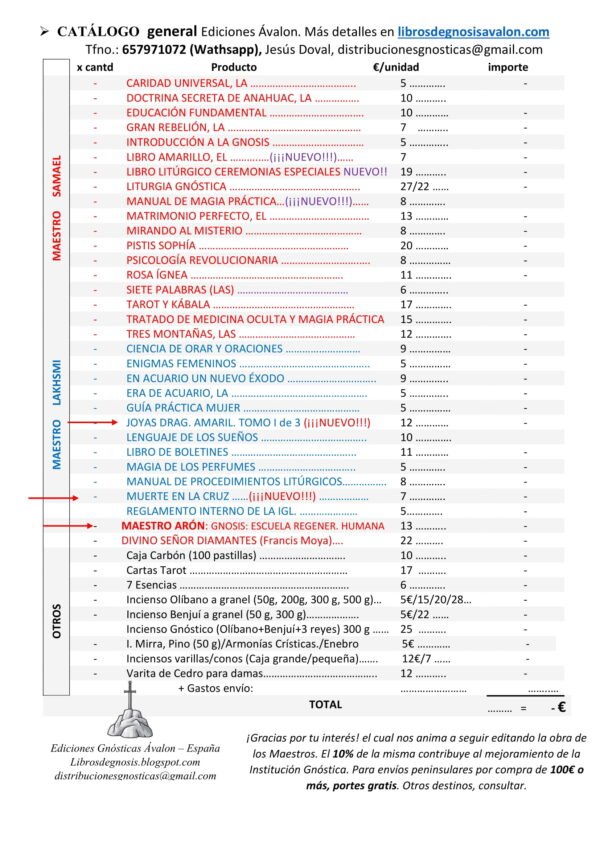 CATÁLOGO COMPLETO ACTUALIZADO